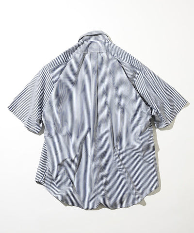 NAUTICA JP / Broad Stripe 條紋短袖襯衫