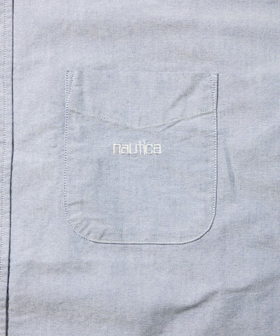 NAUTICA JP / 水洗牛津布 短袖襯衫
