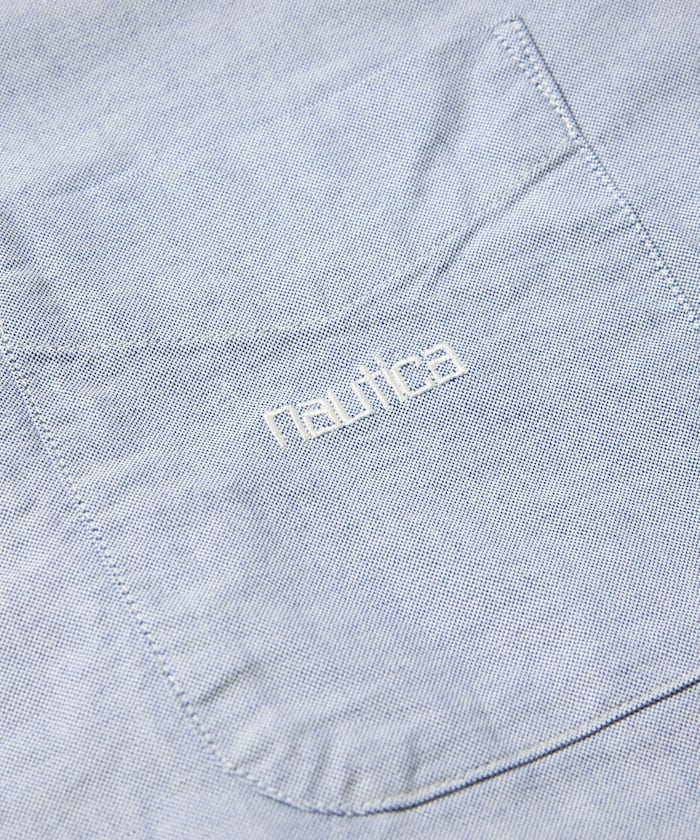 NAUTICA JP / 水洗牛津布 短袖襯衫