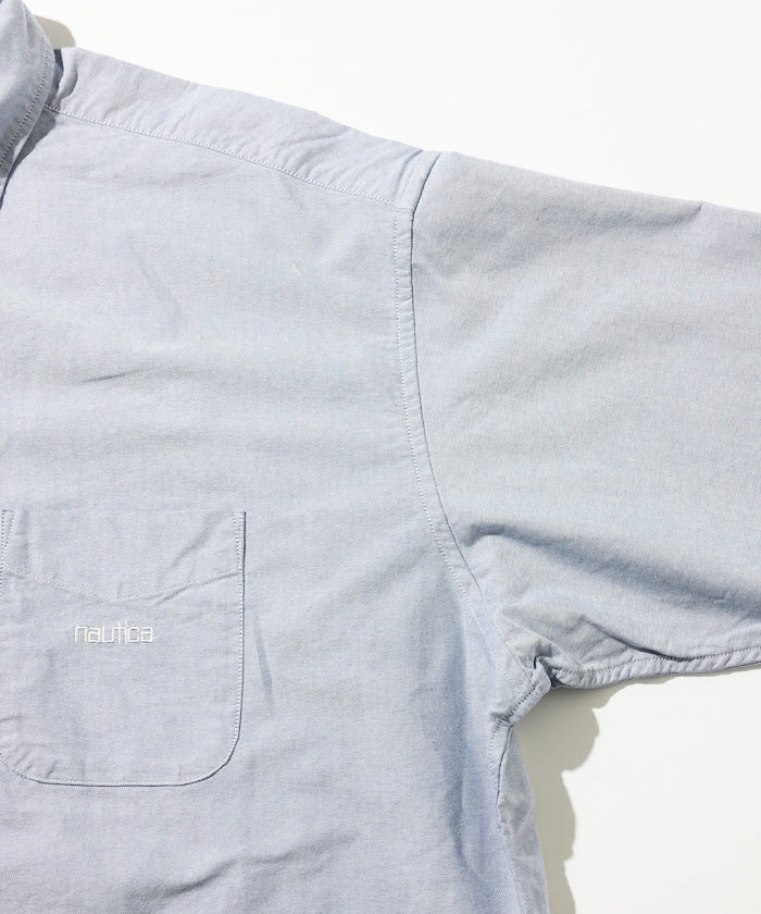 NAUTICA JP / 水洗牛津布 短袖襯衫