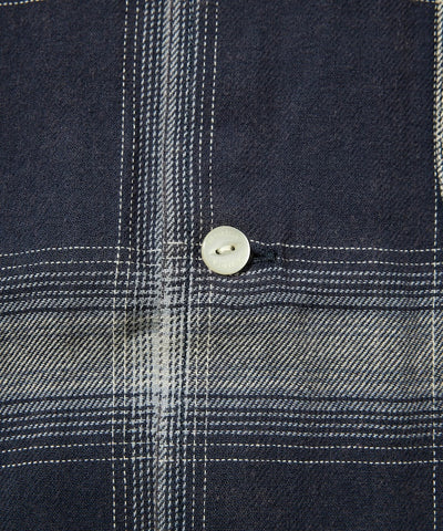 NAUTICA JP / 漸層復古格紋 短袖襯衫