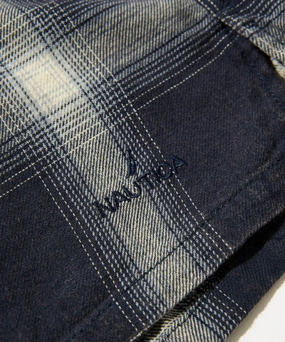 NAUTICA JP / 漸層復古格紋 短袖襯衫