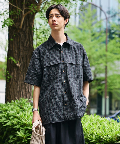 Foxfire × FREAK'S STORE / 多口袋結構 抽繩下擺 短袖襯衫