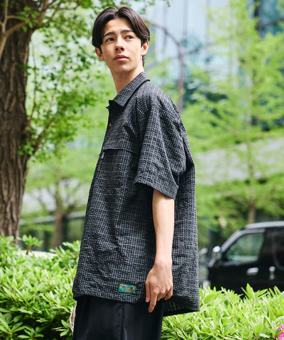 Foxfire × FREAK'S STORE / 多口袋結構 抽繩下擺 短袖襯衫