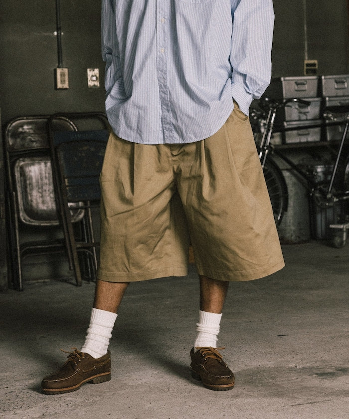 RED KAP × FREAK'S STORE / 雙摺工裝短褲 2TUCK WIDE BAGGY SHORTS