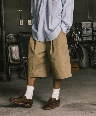 RED KAP × FREAK'S STORE / 雙摺工裝短褲 2TUCK WIDE BAGGY SHORTS