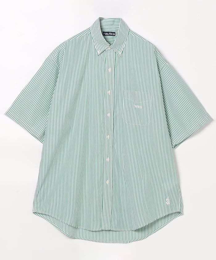 NAUTICA JP / Broad Stripe 條紋短袖襯衫