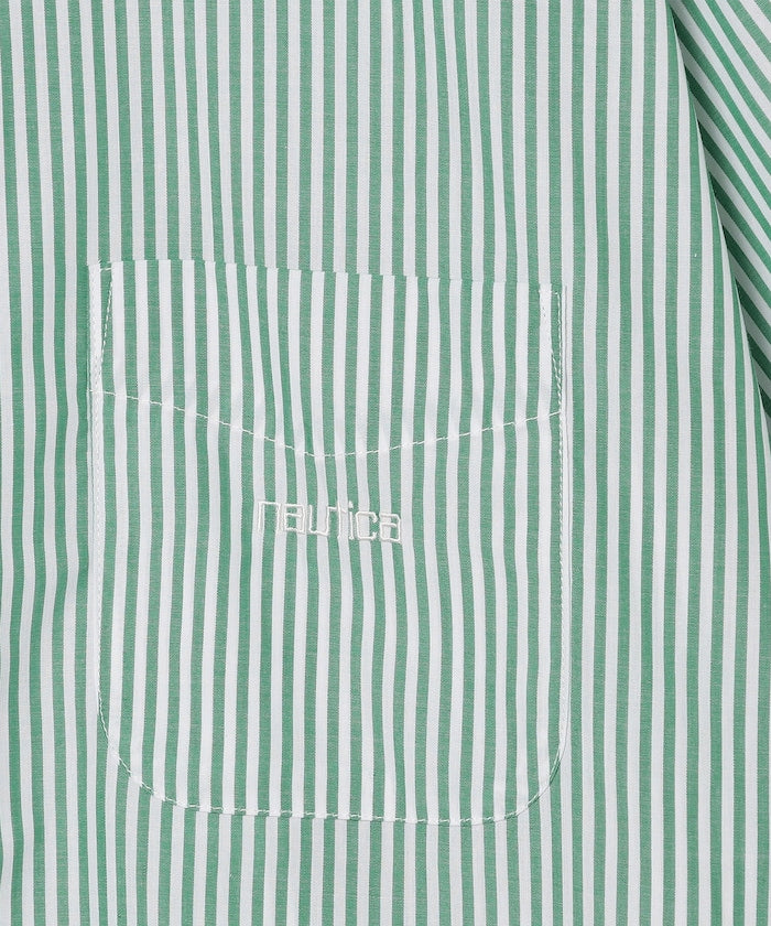 NAUTICA JP / Broad Stripe 條紋短袖襯衫