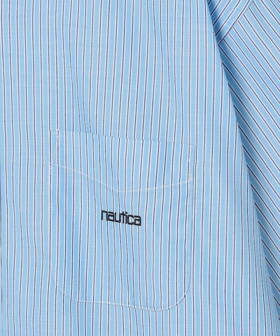 NAUTICA JP / Broad Stripe 條紋短袖襯衫