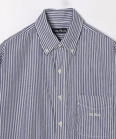 NAUTICA JP / Broad Stripe 條紋短袖襯衫