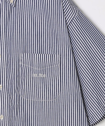 NAUTICA JP / Broad Stripe 條紋短袖襯衫