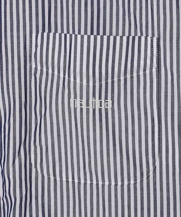 NAUTICA JP / Broad Stripe 條紋短袖襯衫