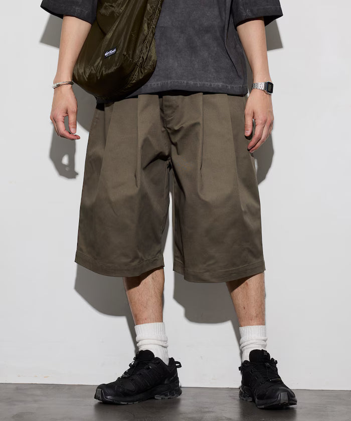RED KAP × FREAK'S STORE / 日本聯名限定 雙摺工裝短褲 2TUCK WIDE BAGGY SHORTS