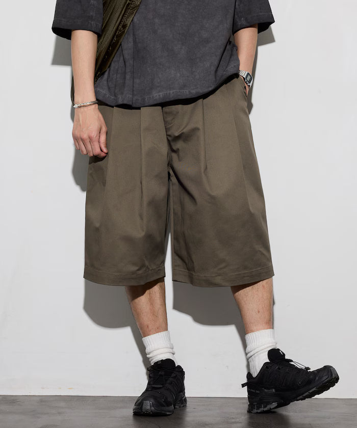 RED KAP × FREAK'S STORE / 日本聯名限定 雙摺工裝短褲 2TUCK WIDE BAGGY SHORTS