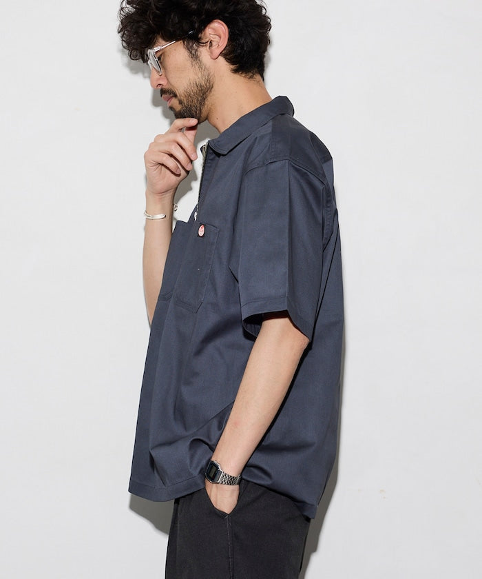 RED KAP × FREAK'S STORE / 半拉鍊工裝短袖 開襟衫
