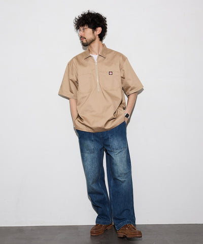 RED KAP × FREAK'S STORE / 半拉鍊工裝短袖 開襟衫