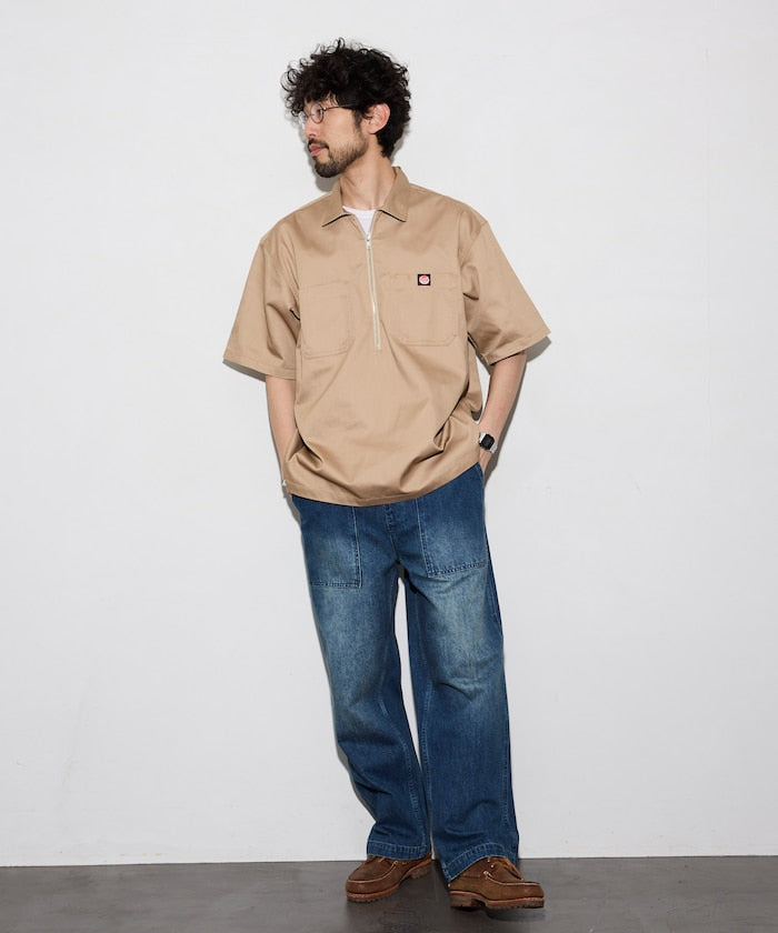 RED KAP × FREAK'S STORE / 半拉鍊工裝短袖 開襟衫
