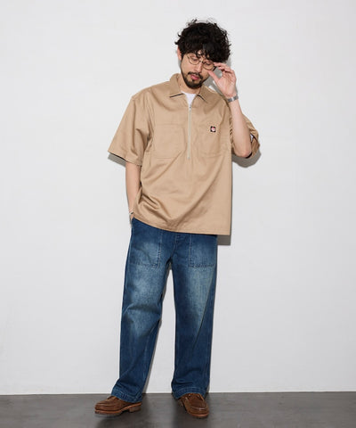 RED KAP × FREAK'S STORE / 半拉鍊工裝短袖 開襟衫