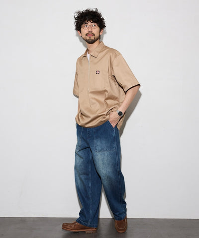 RED KAP × FREAK'S STORE / 半拉鍊工裝短袖 開襟衫