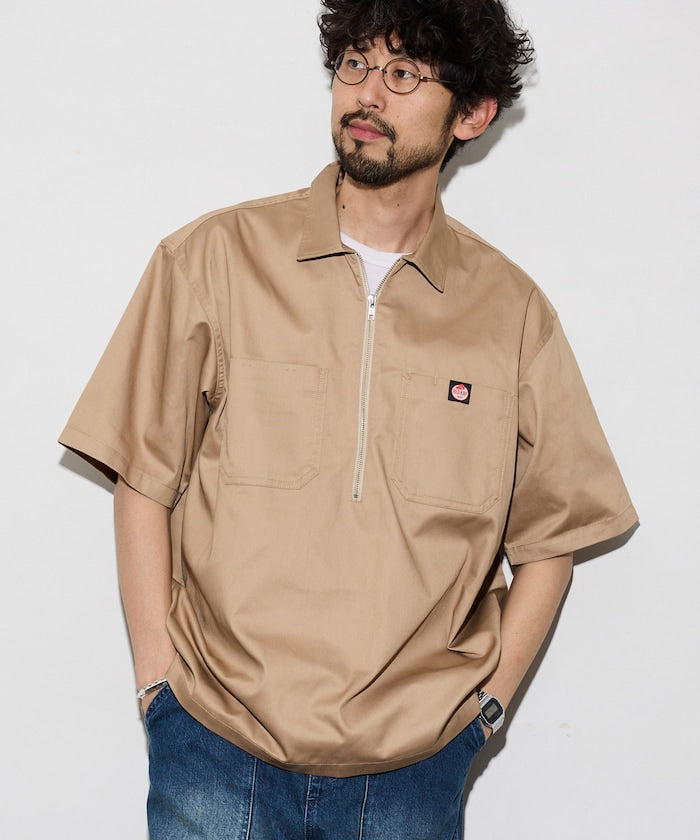 RED KAP × FREAK'S STORE / 半拉鍊工裝短袖 開襟衫