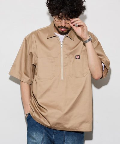 RED KAP × FREAK'S STORE / 半拉鍊工裝短袖 開襟衫