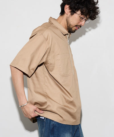 RED KAP × FREAK'S STORE / 半拉鍊工裝短袖 開襟衫