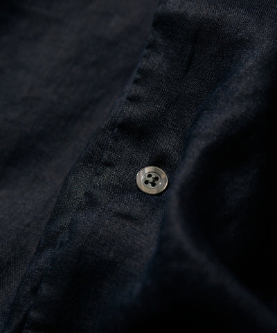 CAHLUMN Linen Open Collar Short Sleeve Shirt / 亞麻開領短袖襯衫