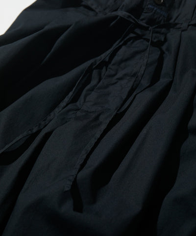 CAHLUMN Broadcloth 2 Tuck Trousers / 高密度平織棉布雙褶長褲