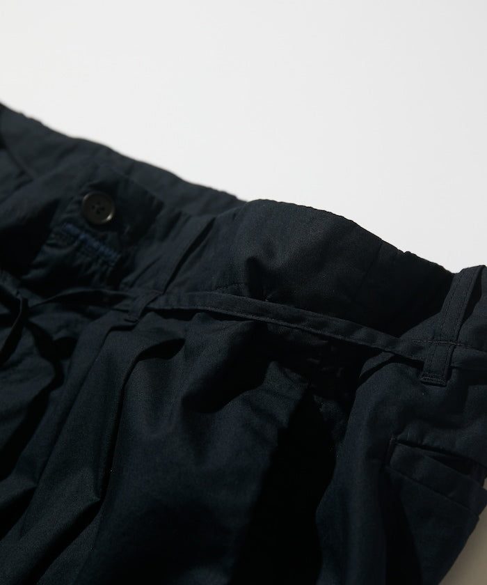 CAHLUMN Broadcloth 2 Tuck Trousers / 高密度平織棉布雙褶長褲