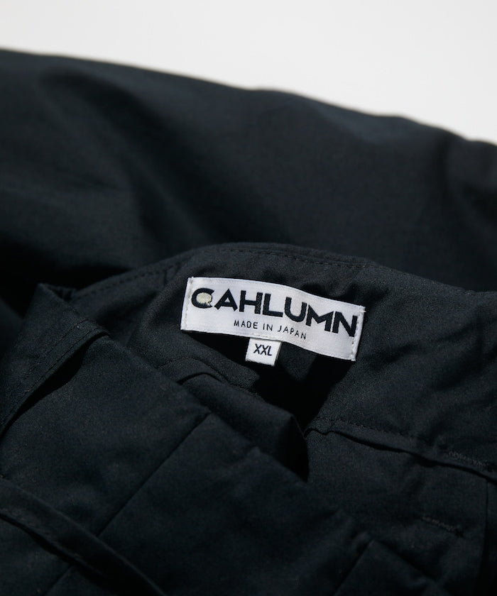 CAHLUMN Broadcloth 2 Tuck Trousers / 高密度平織棉布雙褶長褲