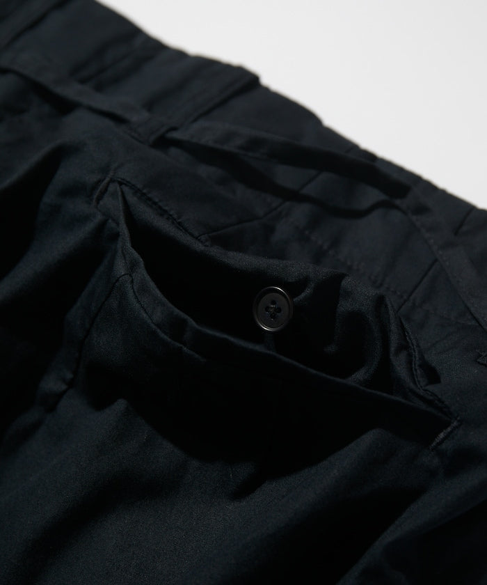 CAHLUMN Broadcloth 2 Tuck Trousers / 高密度平織棉布雙褶長褲