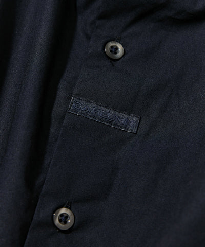 CAHLUMN Broadcloth Band Collar Shirt / 高密度平織棉布 立領襯衫