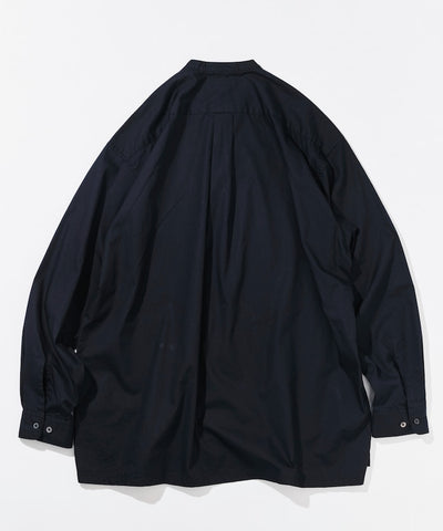CAHLUMN Broadcloth Band Collar Shirt / 高密度平織棉布 立領襯衫