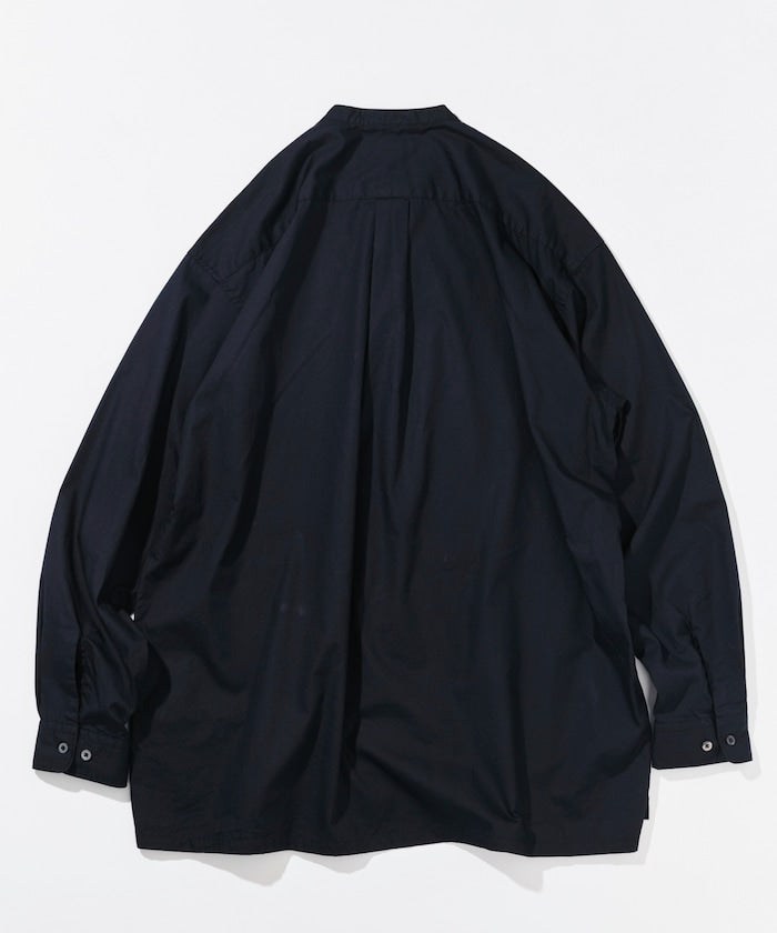 CAHLUMN Broadcloth Band Collar Shirt / 高密度平織棉布 立領襯衫