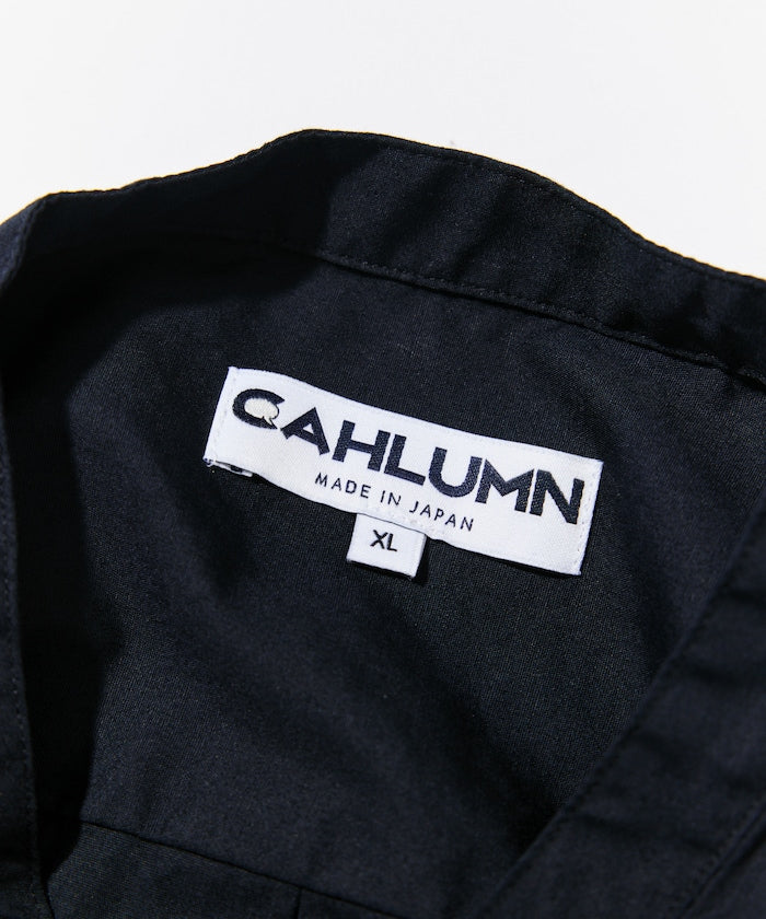 CAHLUMN Broadcloth Band Collar Shirt / 高密度平織棉布 立領襯衫