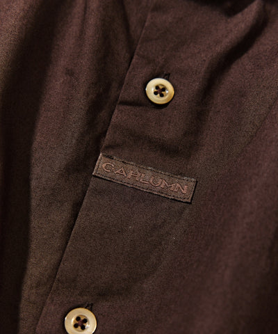 CAHLUMN Broadcloth Band Collar Shirt / 高密度平織棉布 立領襯衫