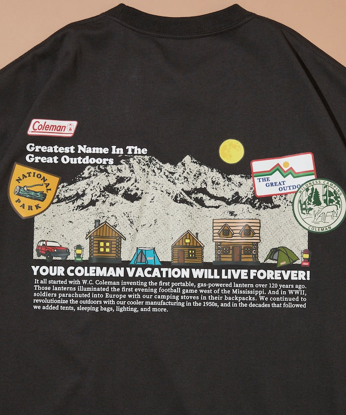 Coleman × FREAK'S STORE / 山系插畫 抽繩短袖T恤