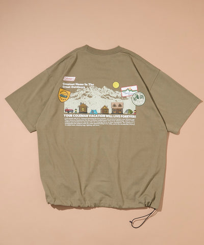 Coleman × FREAK'S STORE / 山系插畫 抽繩短袖T恤