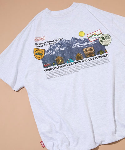Coleman × FREAK'S STORE / 山系插畫 抽繩短袖T恤