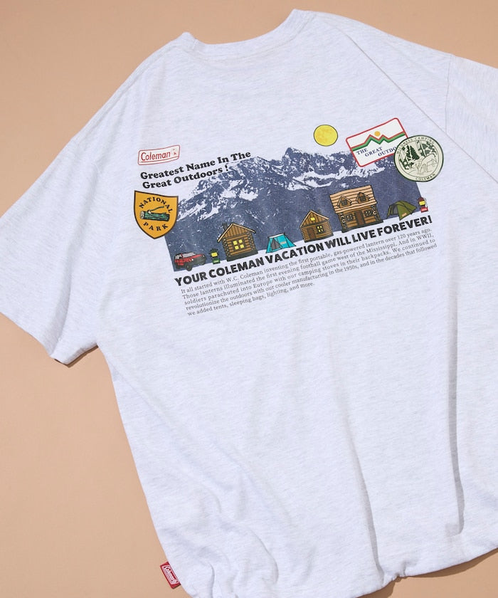 Coleman × FREAK'S STORE / 山系插畫 抽繩短袖T恤