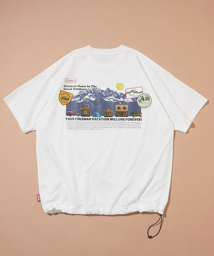 Coleman × FREAK'S STORE / 山系插畫 抽繩短袖T恤