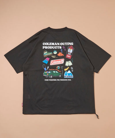Coleman × FREAK'S STORE / 露營插畫抽繩短袖T恤