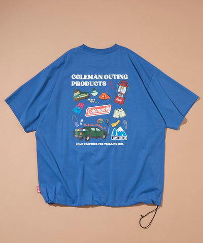 Coleman × FREAK'S STORE / 露營插畫抽繩短袖T恤