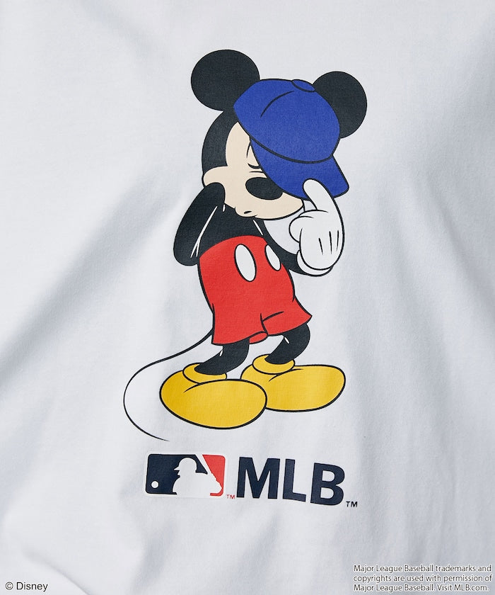 MLB × Mickey Mouse 限定聯名機能印花短袖 T 恤