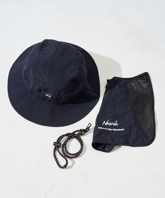 NANGA NYLON TUSSER SUNSHADE HAT / 尼龍塔瑟抗曬遮陽帽