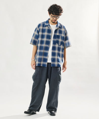 FREAK’S STORE / 漸層格紋 短袖襯衫
