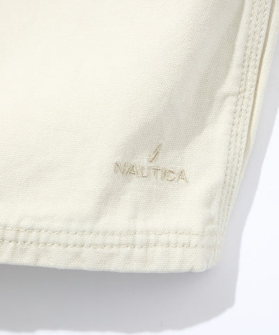 NAUTICA JP / 弧形剪裁 雙膝工裝牛仔短褲