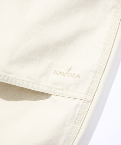 NAUTICA JP / 弧形剪裁 雙膝工裝牛仔長褲