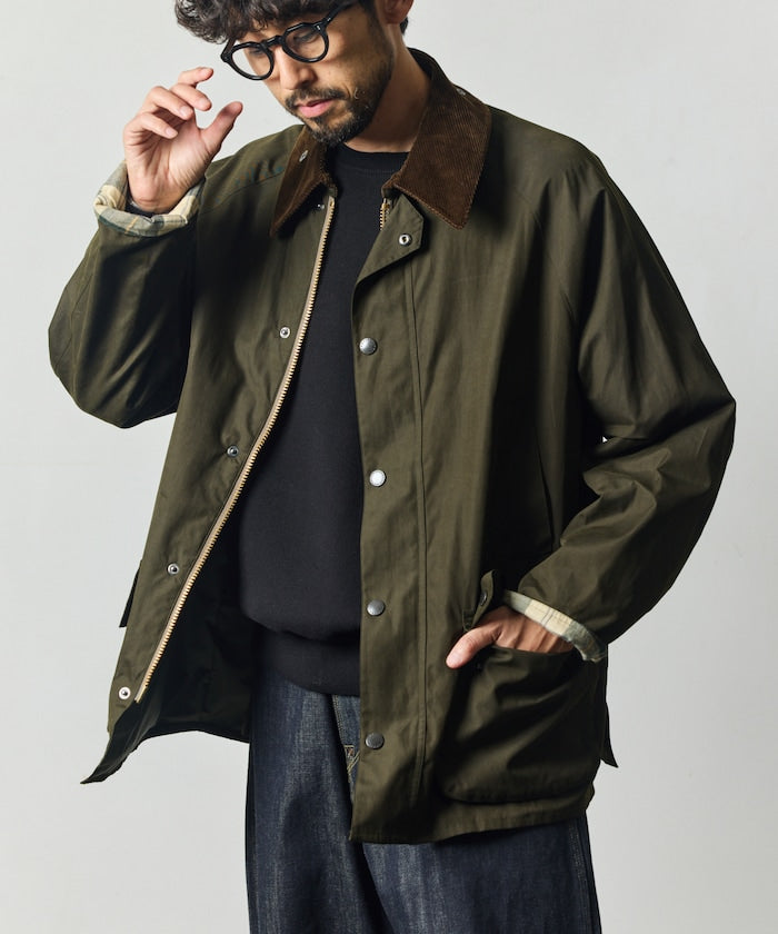 Barbour × FREAK'S STORE / 別注 BEDALE OS Sleeve 寬袖騎馬外套（26FW）