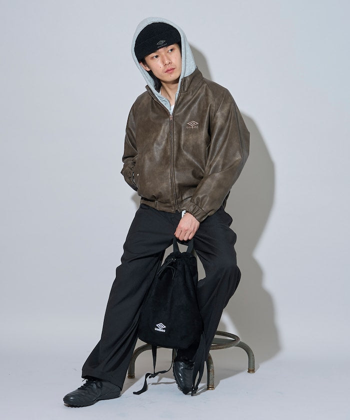 umbro × FREAK'S STORE / 別注仿舊皮革立領外套
